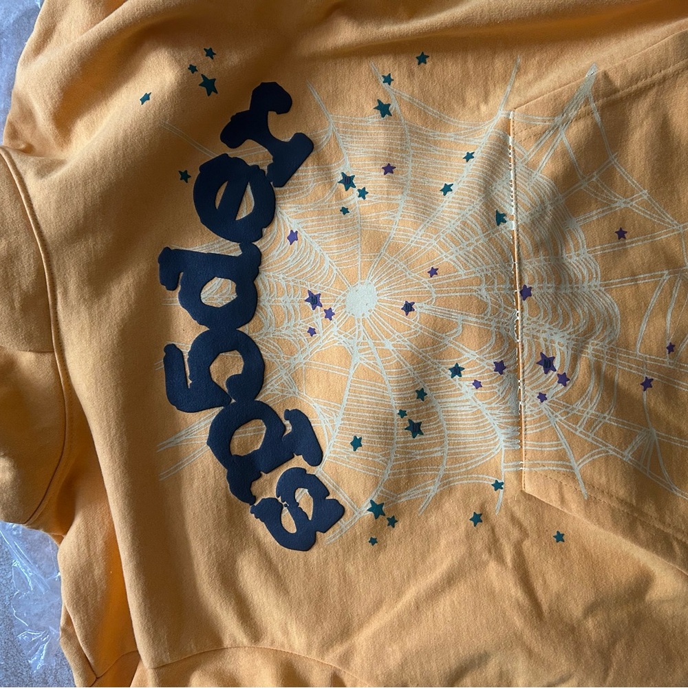 Yellow Sp5der hoodie